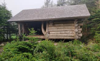 Raj T.'s photo of a cabin at Garfield Ridge Campsite and Shelter — Appalachian National Scenic Trail near Benton, NH