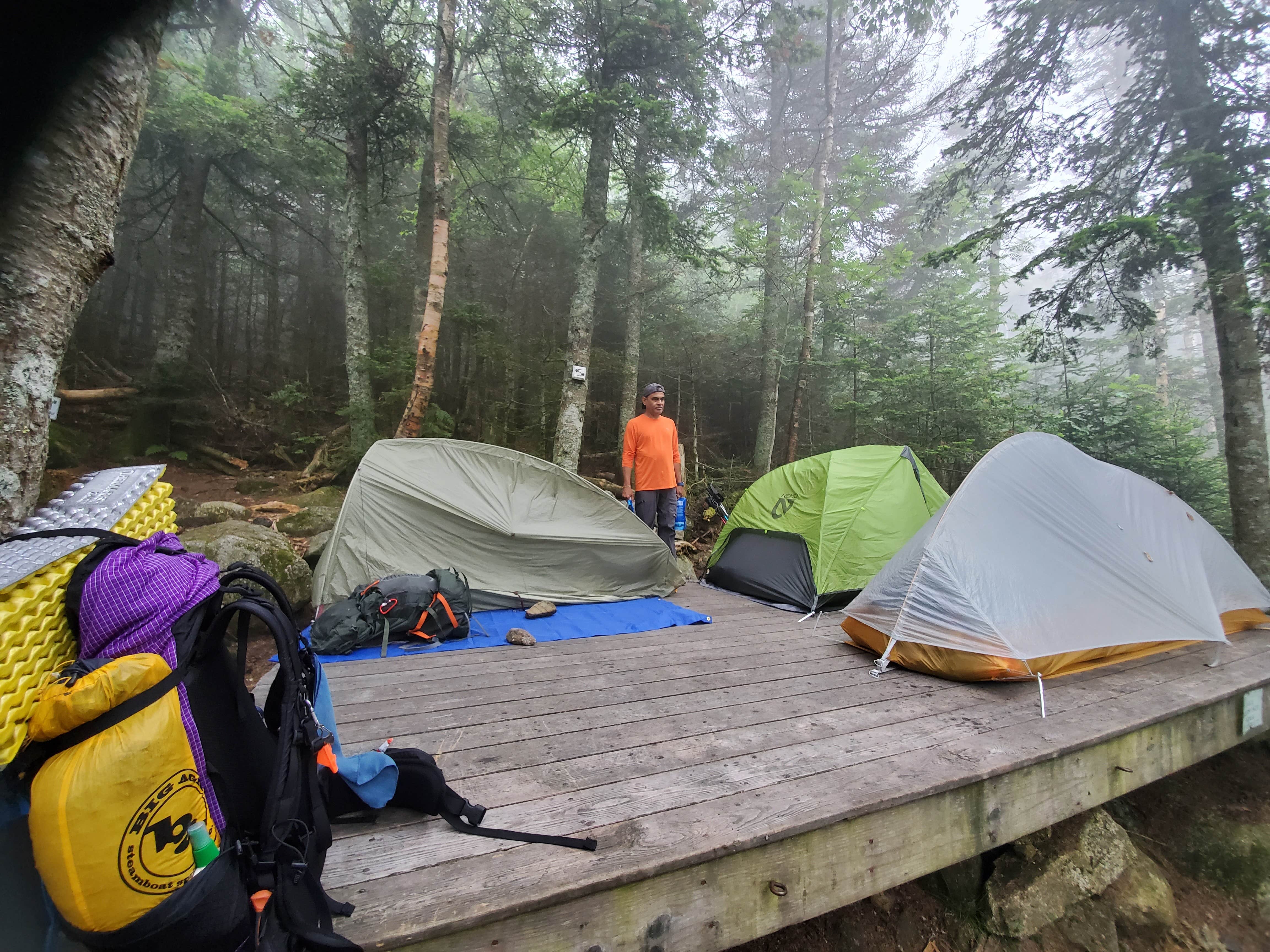 Raj T.'s photo at Liberty Springs Tentsite AMC near North Woodstock, NH
