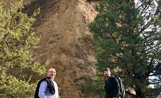 Angie R.'s photo of camping with pets at Smith Rock State Park Campground near Central Oregon