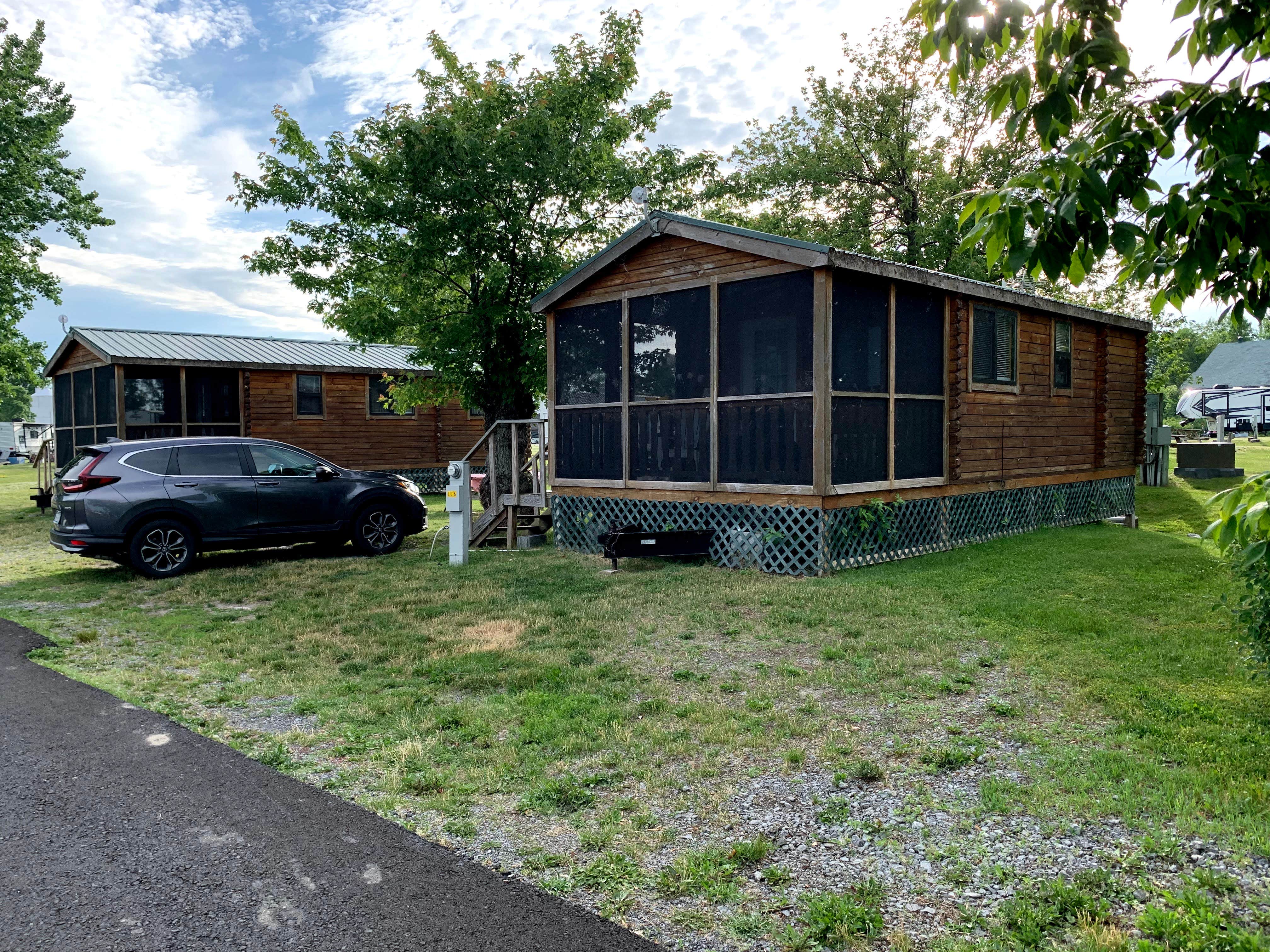 Laure D.'s photo of a cabin at Sun Outdoors Association Island near Orwell, NY