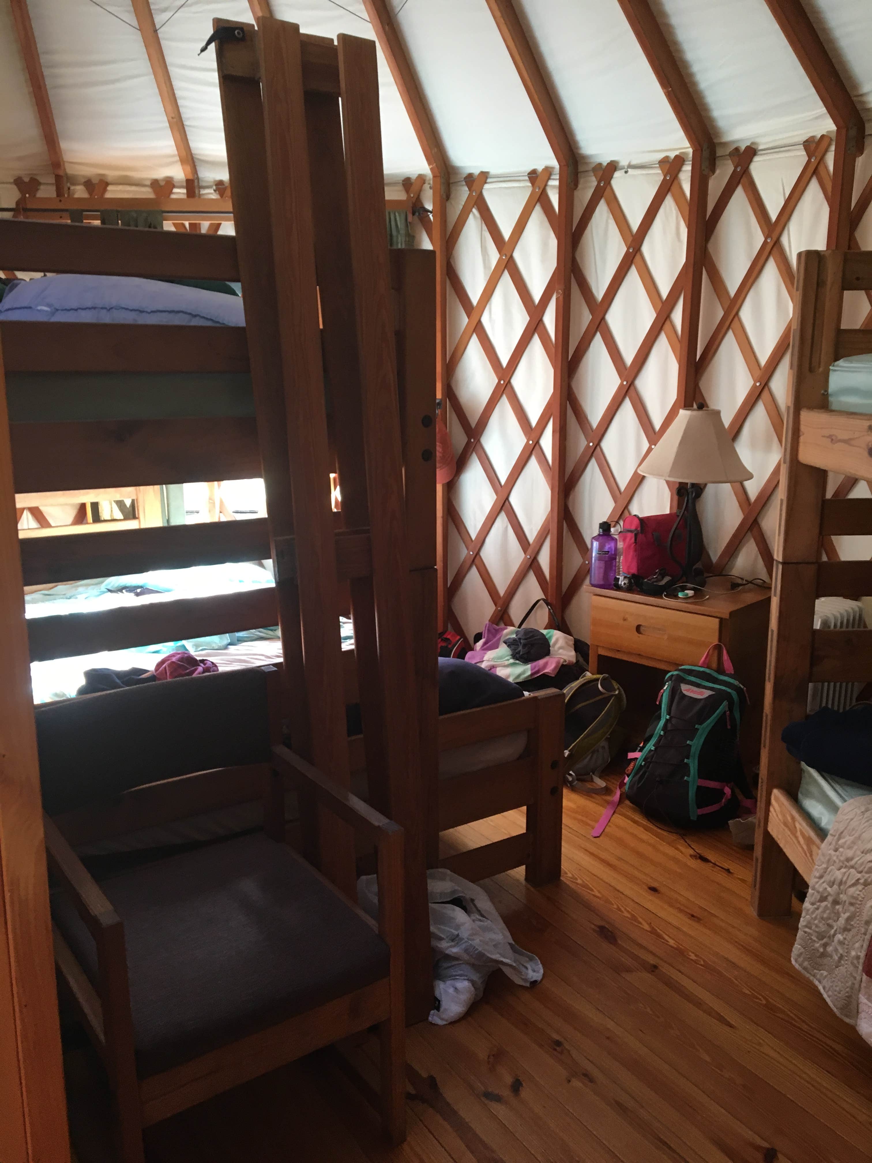 Alyssa H.'s photo of glamping accommodations at Yellow Creek Campground — Yellow Creek State Park near Normalville, PA