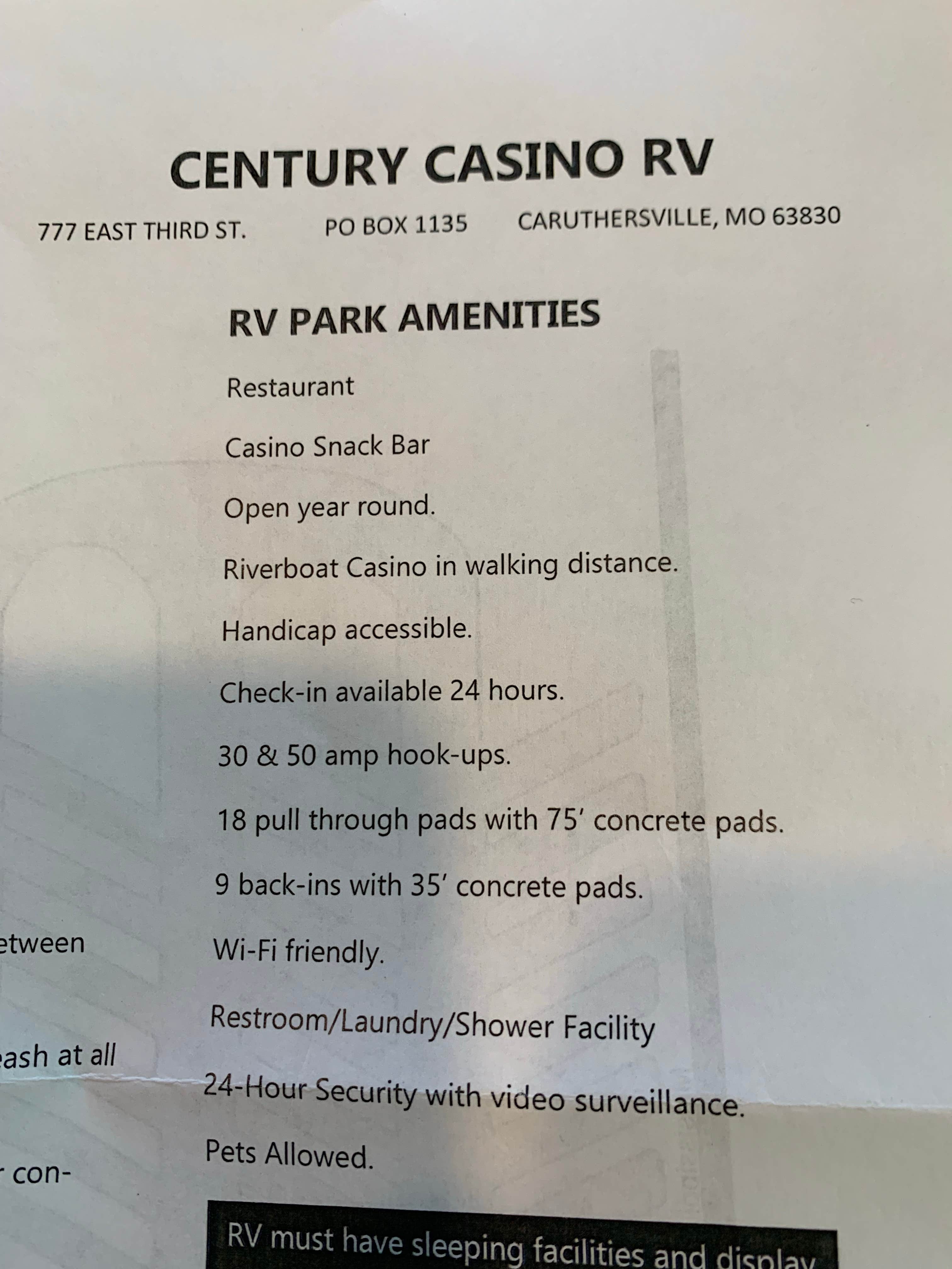 Camper-submitted photo at Century Casino and RV Park near Troy, TN