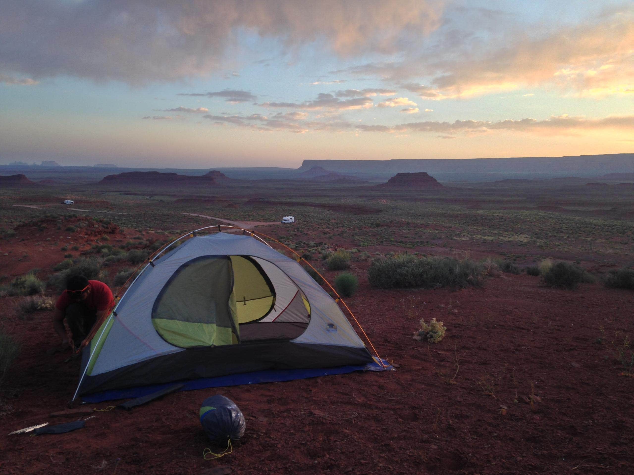 Alan B.'s photo of a dispersed camping area at Valley of the Gods Dispersed Camping near Blanding, UT
