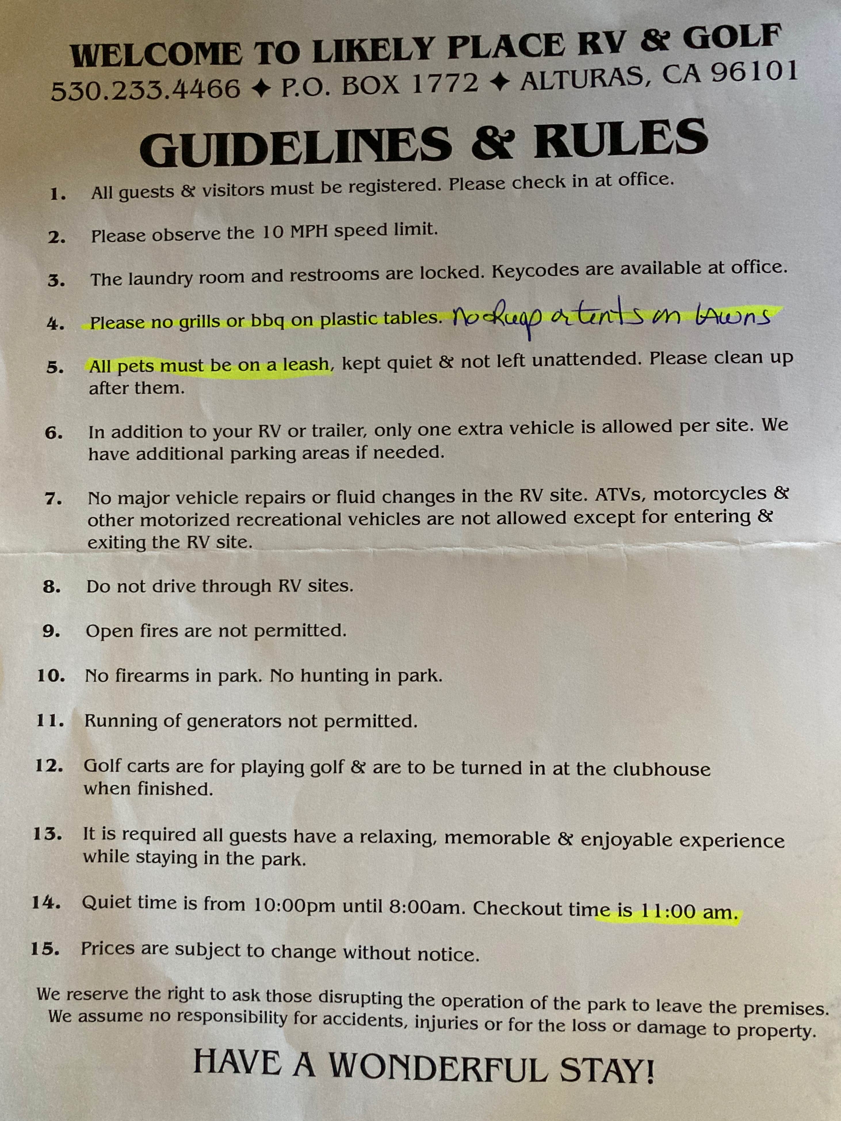 Camper-submitted photo at Likely Place RV and Golf Resort near McArthur, CA