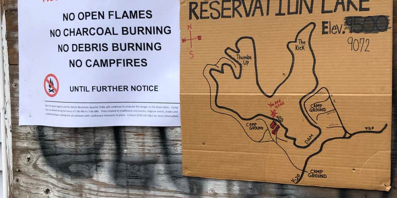 Camper submitted image from Reservation Lake Apache Indian Res