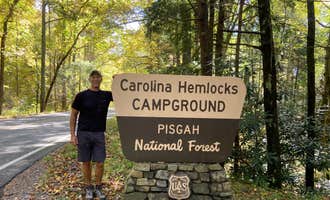 Camping near Fontana Hilton Trail Shelter -- Nantahala National Forest: Pisgah National Forest Carolina Hemlocks Campground, Robbinsville, North Carolina