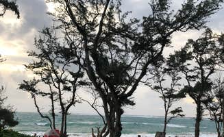 Stephanie Z.'s photo of tent camping at Mālaekahana State Recreation Area in Hawaii