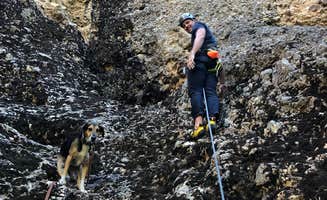 Lucy L.'s photo of camping with pets at Maple Canyon near Oak City, UT
