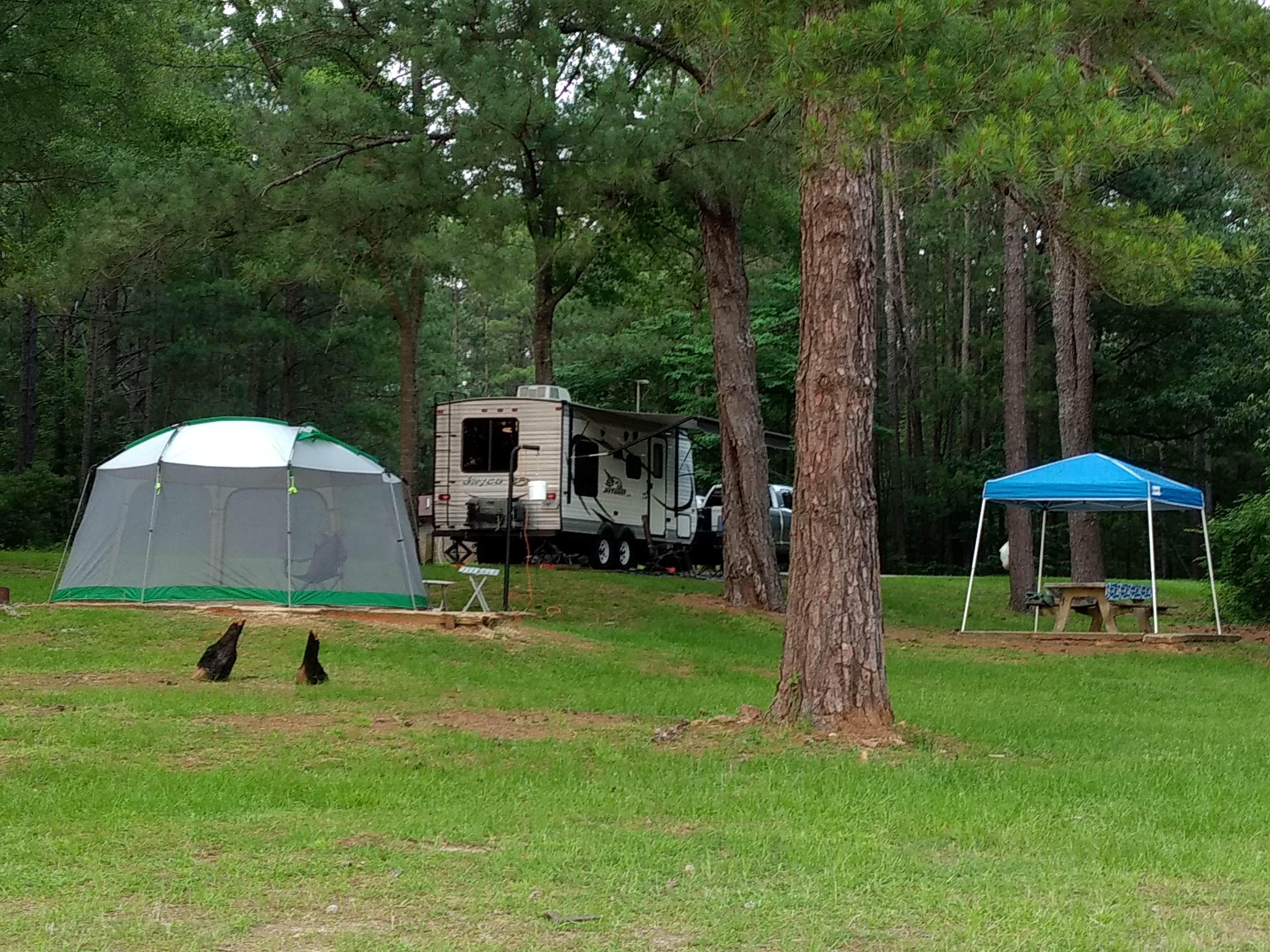 Debbie K.'s photo of camping with pets at Holiday (Georgia) Campground near Columbus, GA