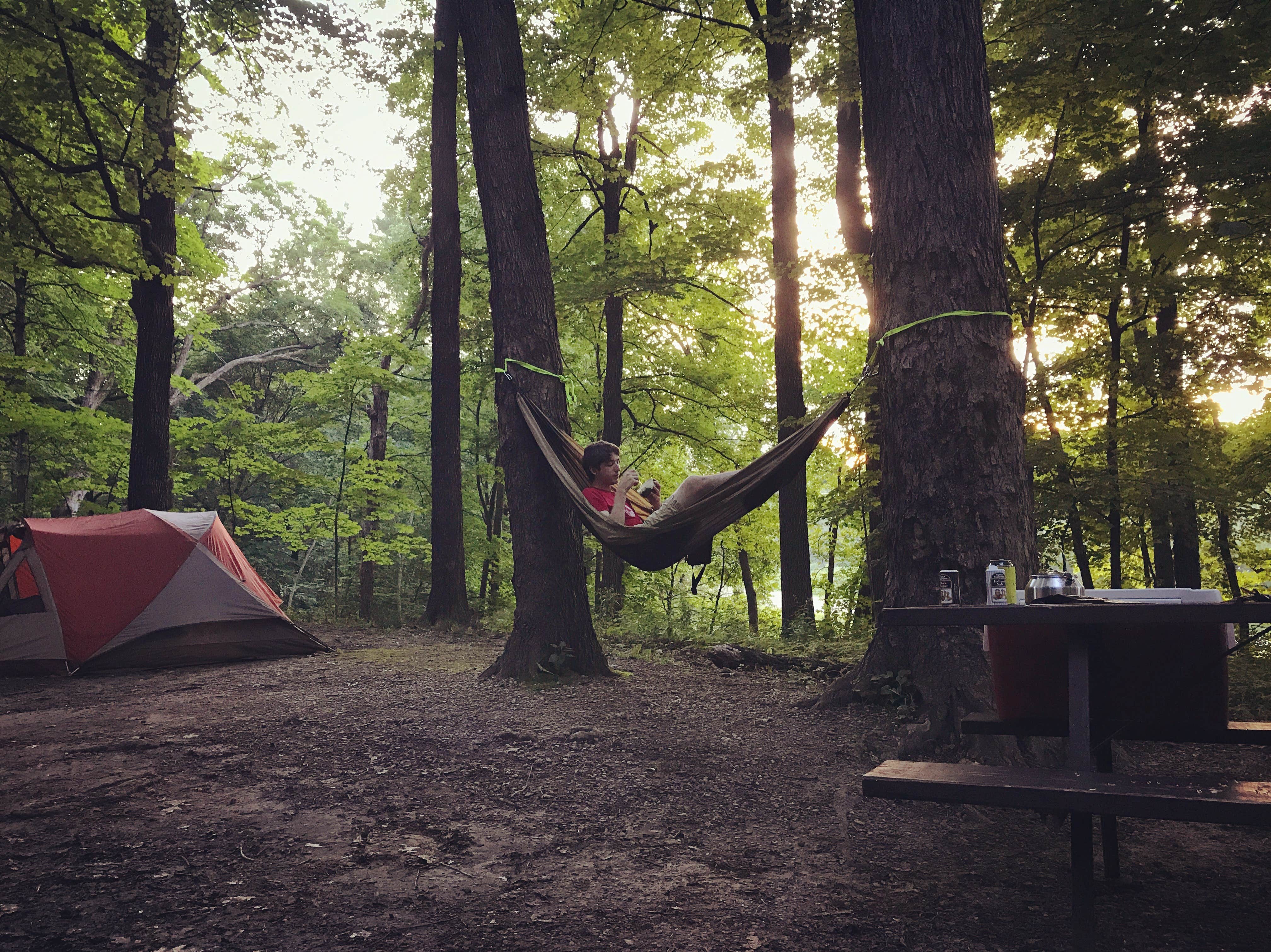 Camper-submitted photo at Northern Lights Campground — Devils Lake State Park near Prairie du Sac, WI
