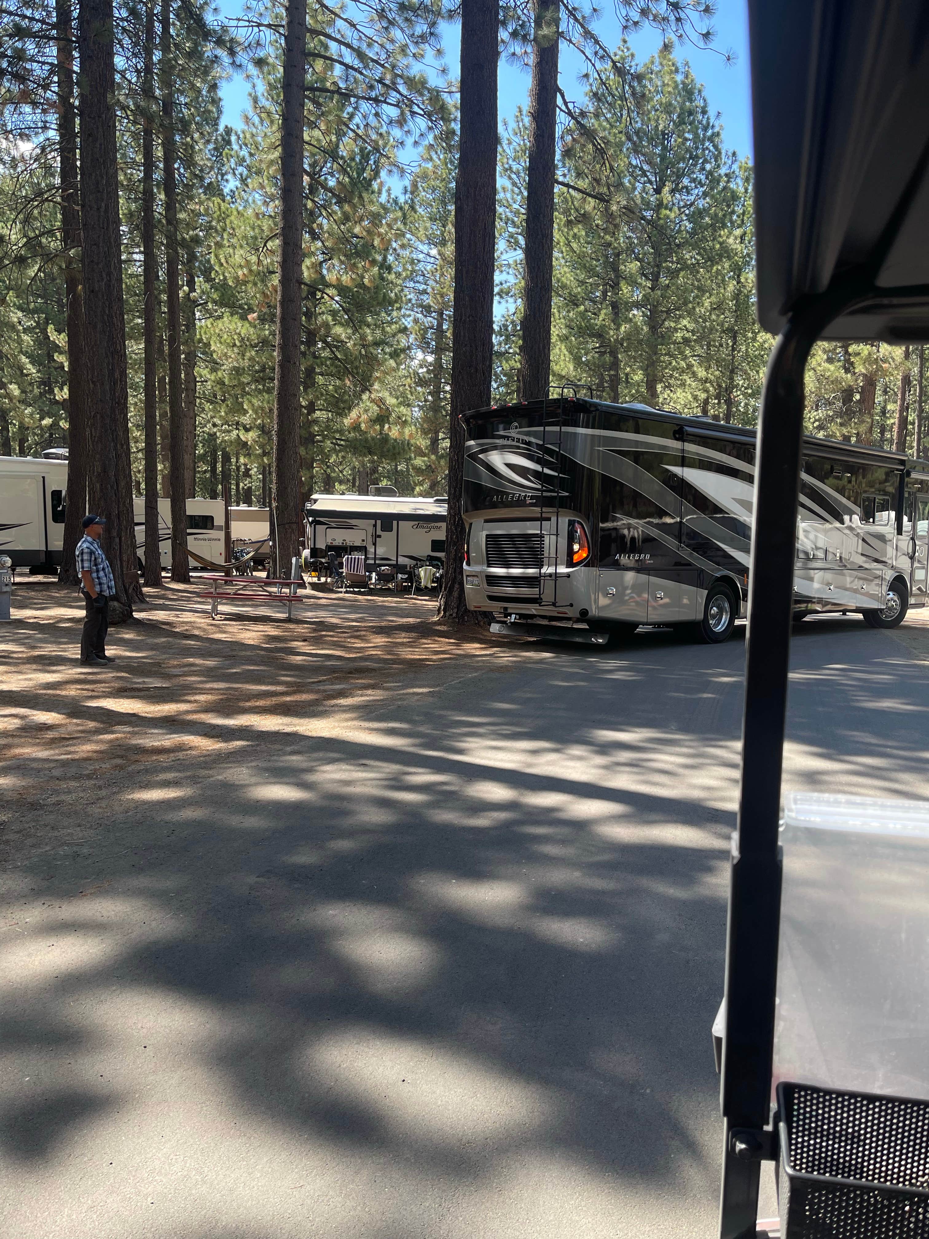 Angela C.'s photo of rv camping at Tahoe Valley Campground near Lake Tahoe Basin Management Unit