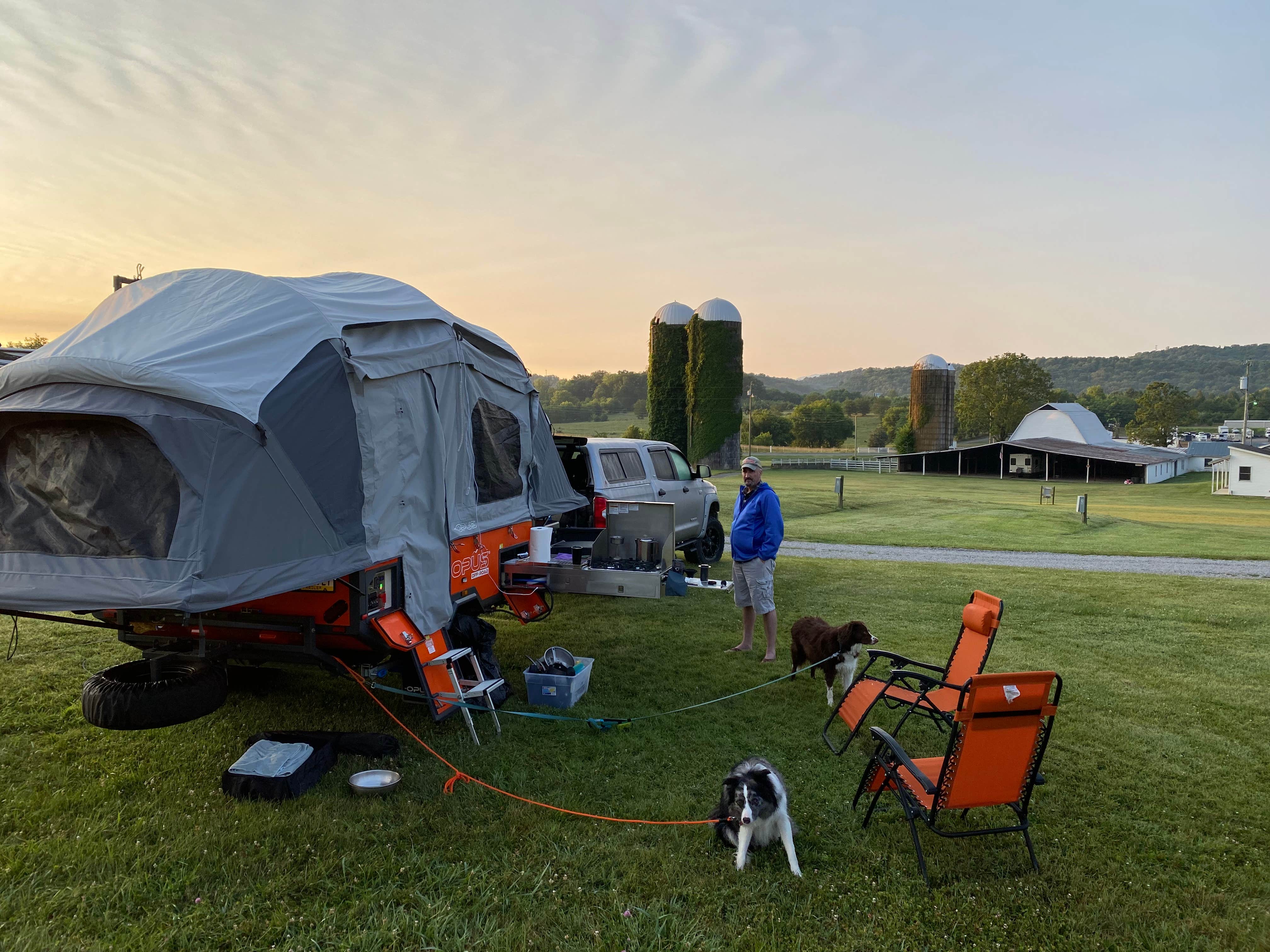 Kerrie C.'s photo of camping with pets at Dumplin Valley Farm RV Park near Sevierville, TN