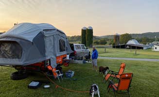 Kerrie C.'s photo of camping with pets at Dumplin Valley Farm RV Park near Knoxville, TN