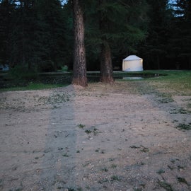 Yurt at twilight