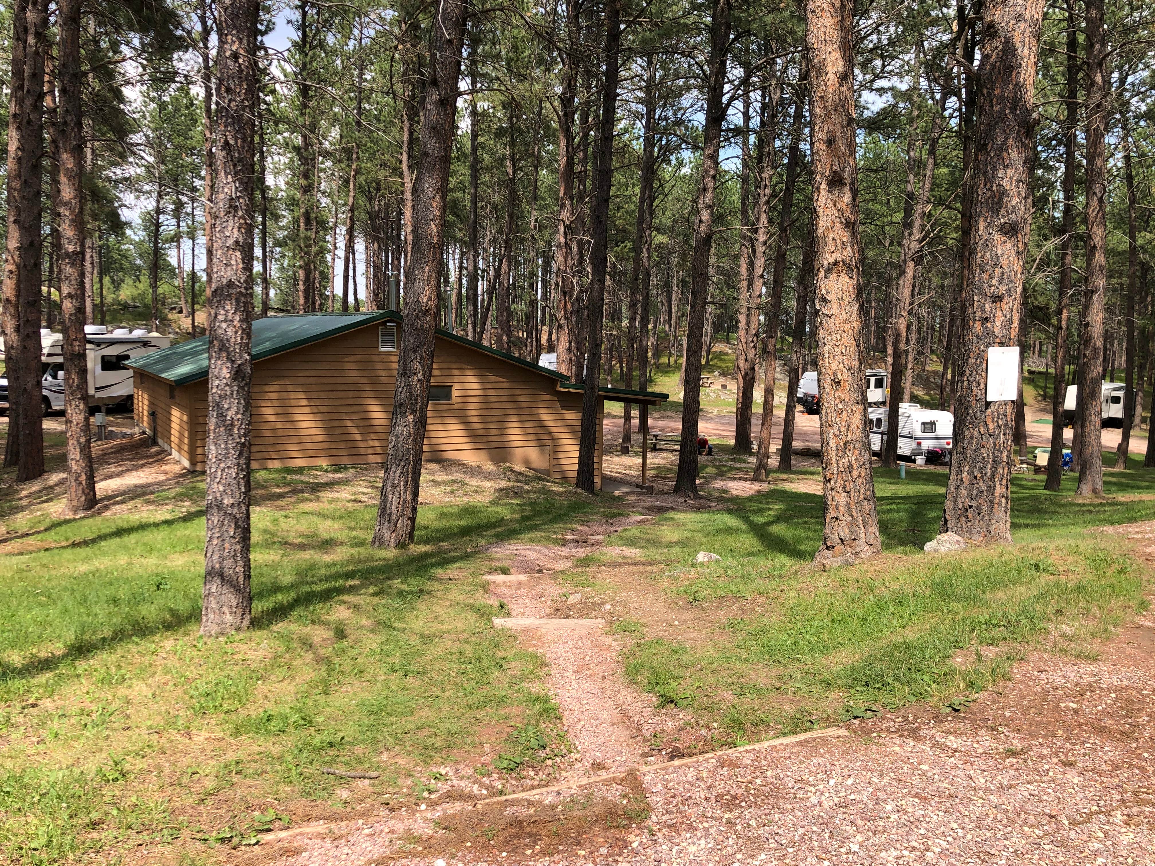 Lori C.'s photo of glamping accommodations at Big Pine Campground near Pringle, SD