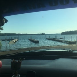 When the lake was flooded this June 