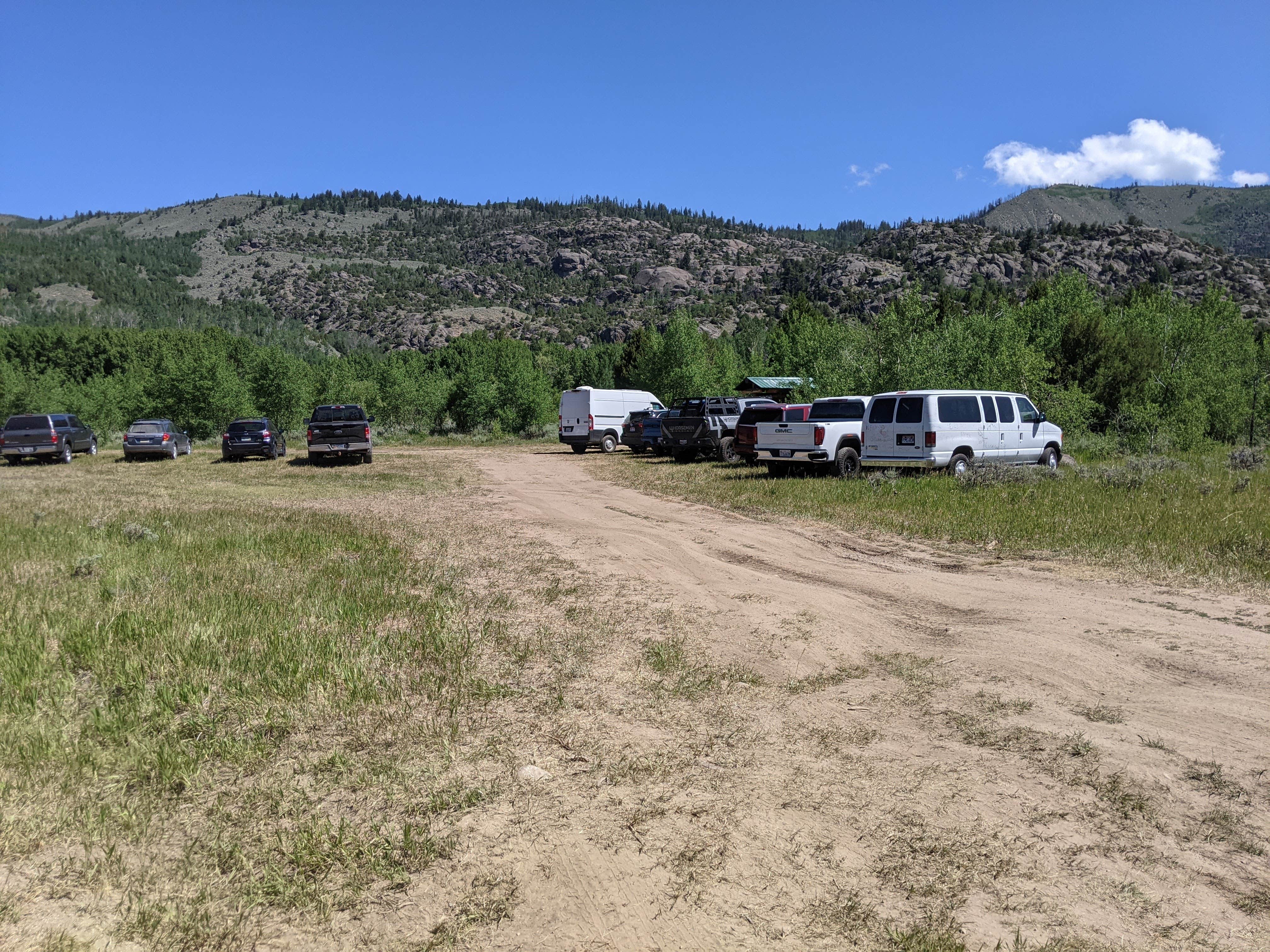 Greg L.'s photo of rv camping at Boulder Lake Trail - Trailhead Dispersed Camping near Lander, WY