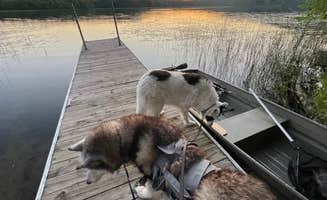 René M.'s photo of camping with pets at Grass Lake Campground — Maplewood State Park near Detroit Lakes, MN