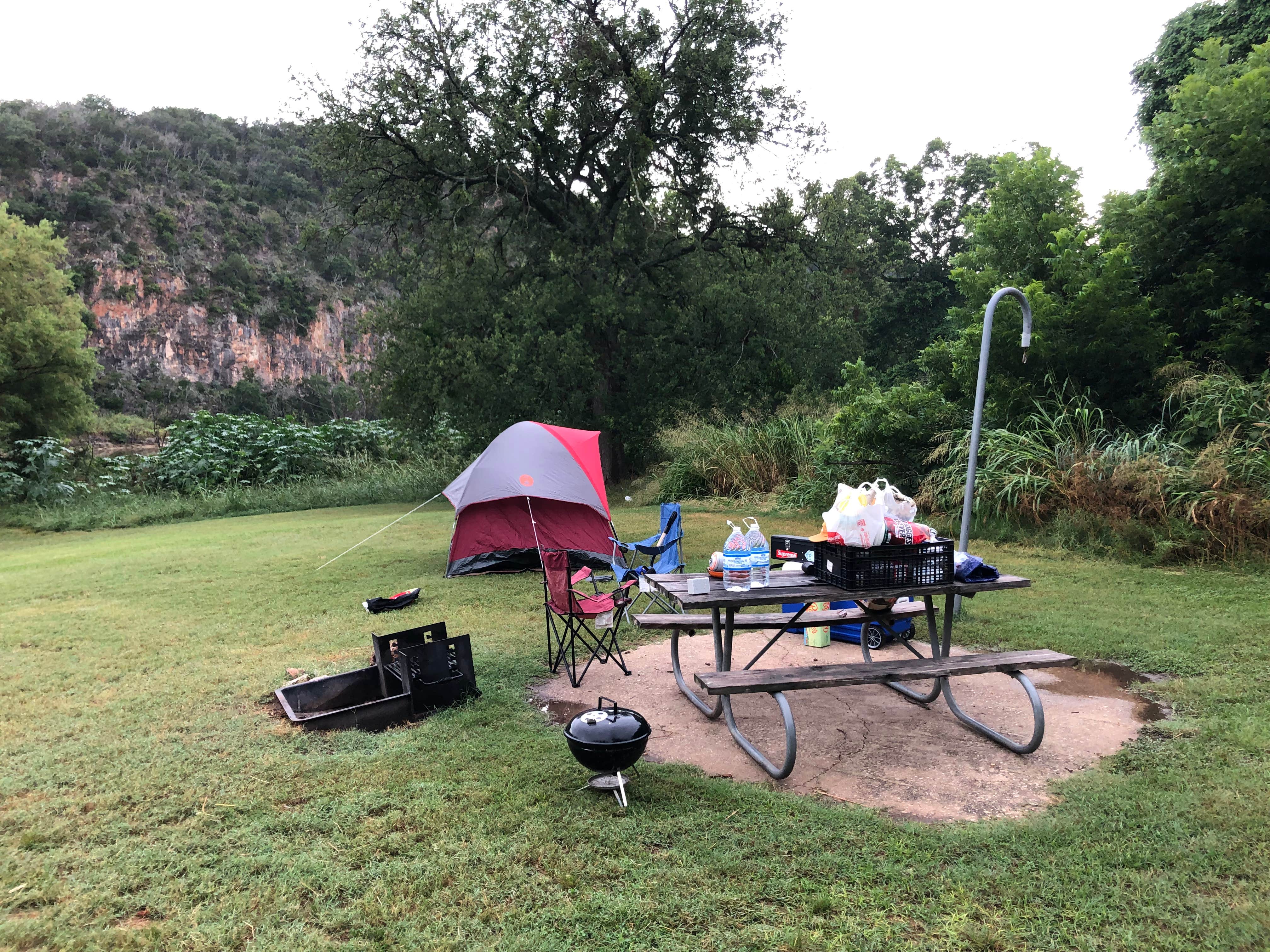 Mark R.'s photo of tent camping at North Area — Colorado Bend State Park Campground near Harker Heights, TX