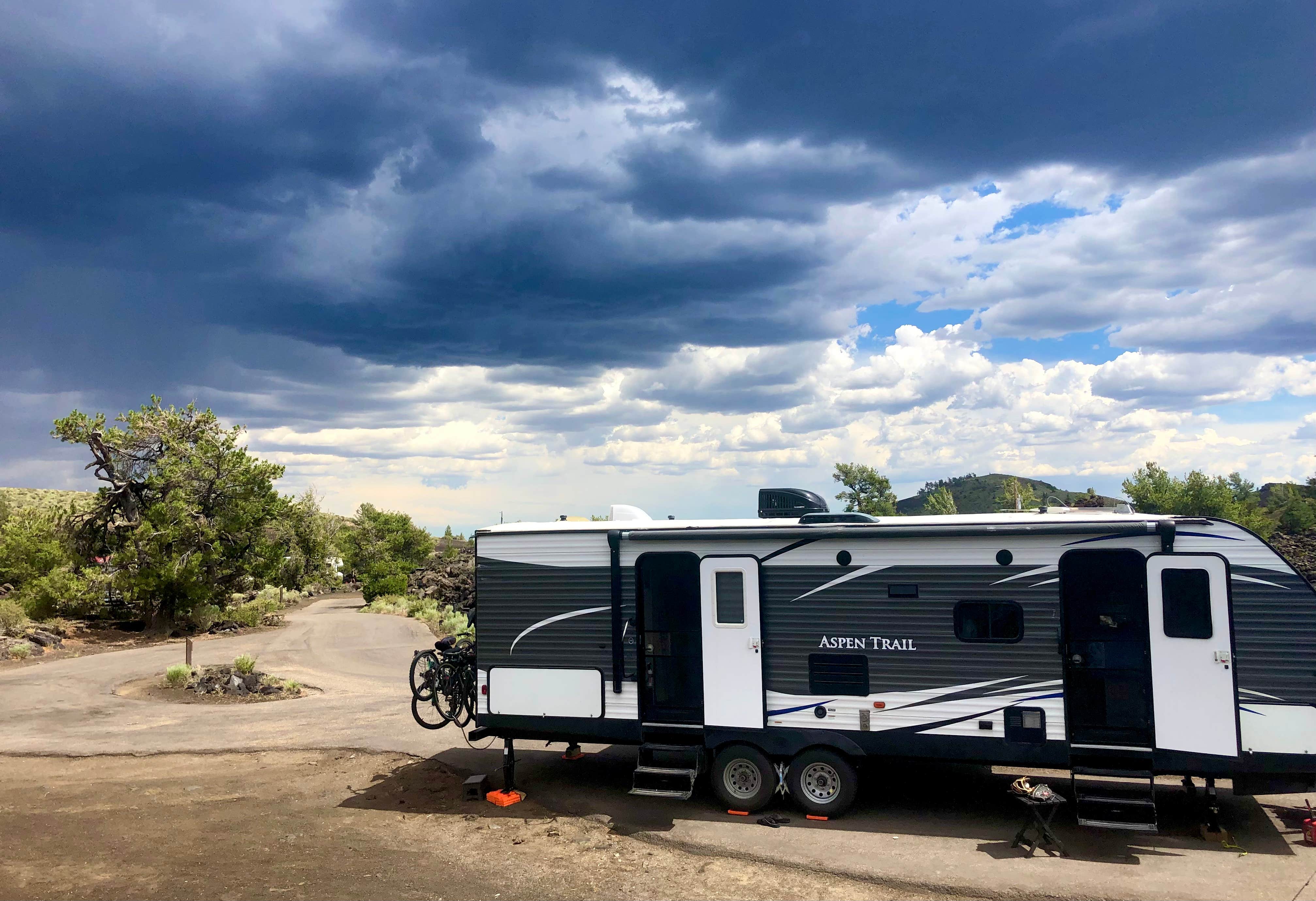 Erin A.'s photo of rv camping at Lava Flow Campground — Craters of the Moon National Monument near Picabo, ID