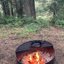 fire pit at the site