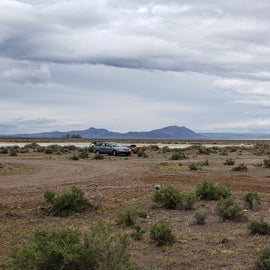 Camp sites toward the playa
