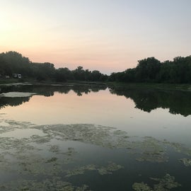 sun set across Lake 1
