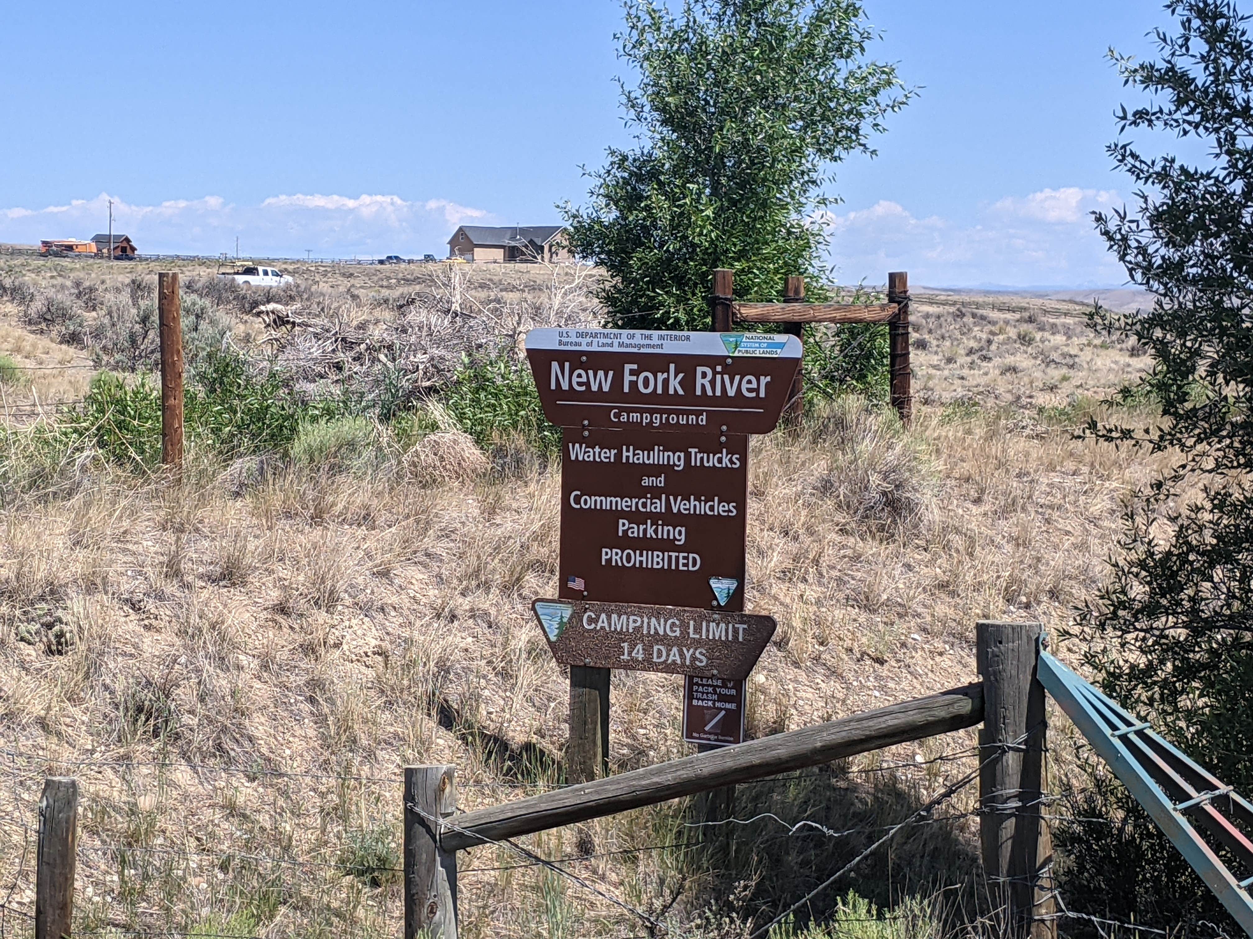 Camper-submitted photo at New Fork River BLM Campground near Big Piney, WY