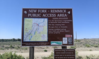 Camping near Highline Trail RV Park: New Fork River-Remmick Public Access Area, Boulder, Wyoming