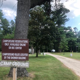 Entrance to camping area