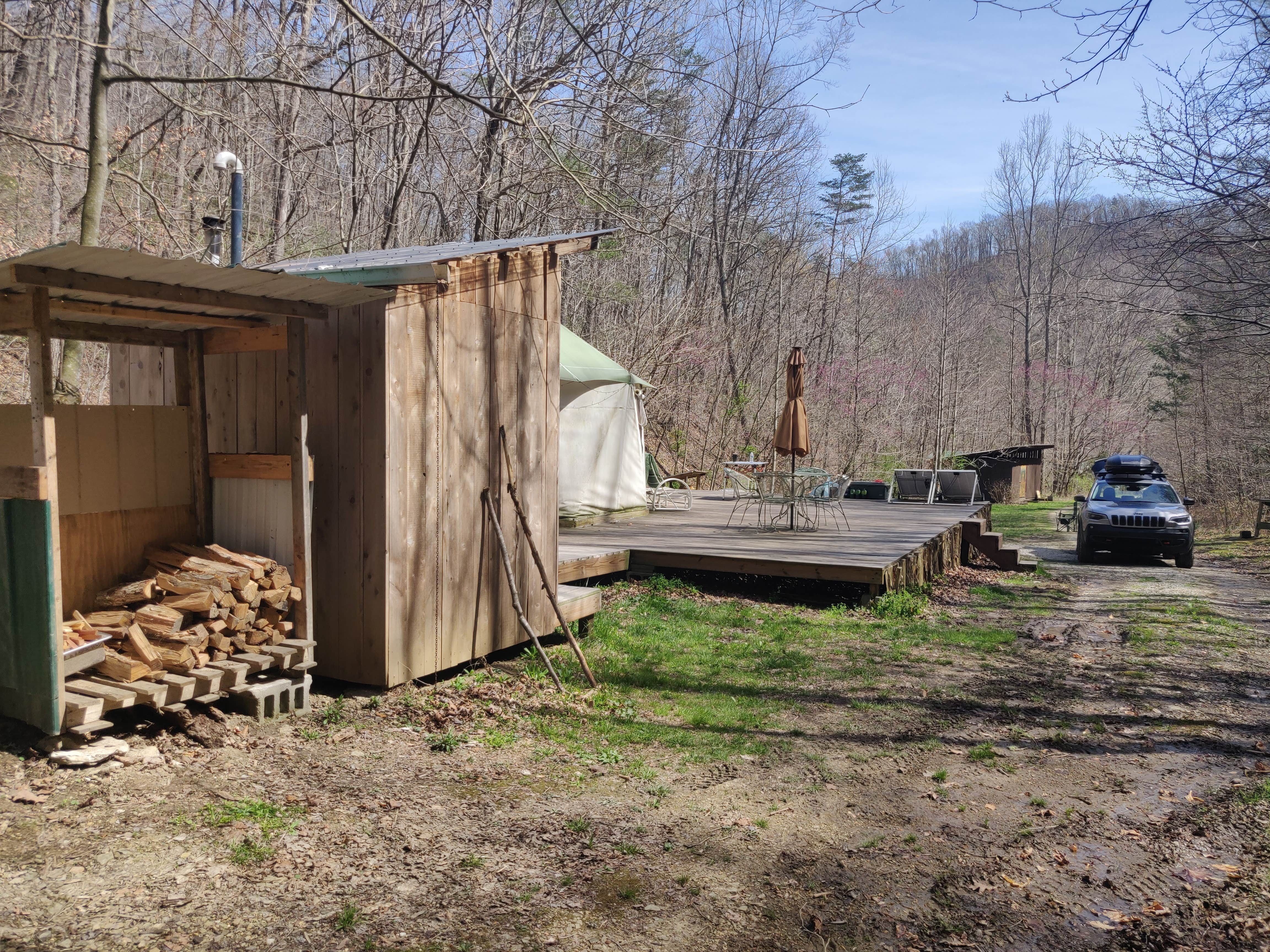 Cassandra C.'s photo of glamping accommodations at HomeGrown HideAways near Beattyville, KY