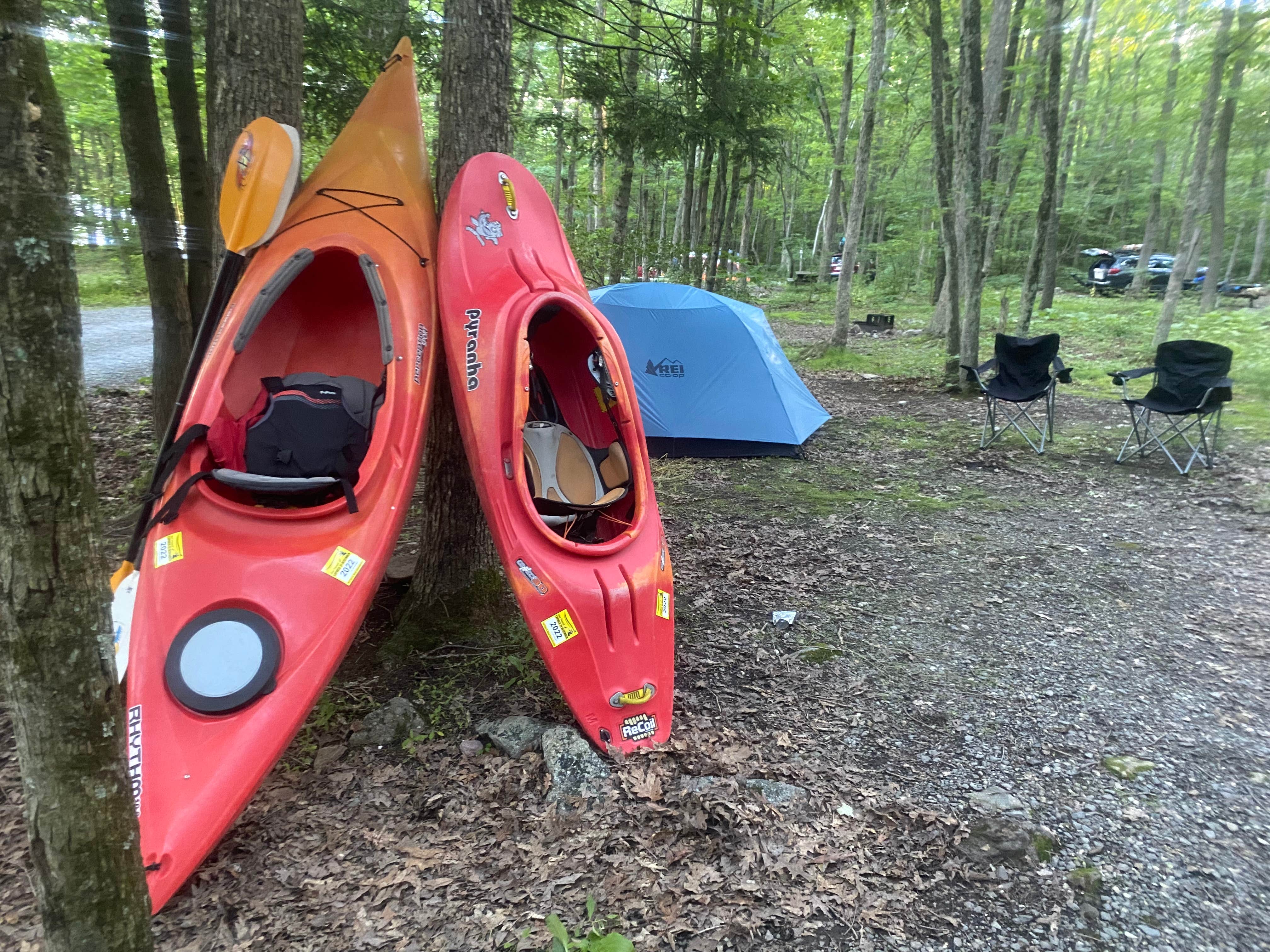 Emma T.'s photo of tent camping at Mauch Chunk Lake Park near Muir, PA