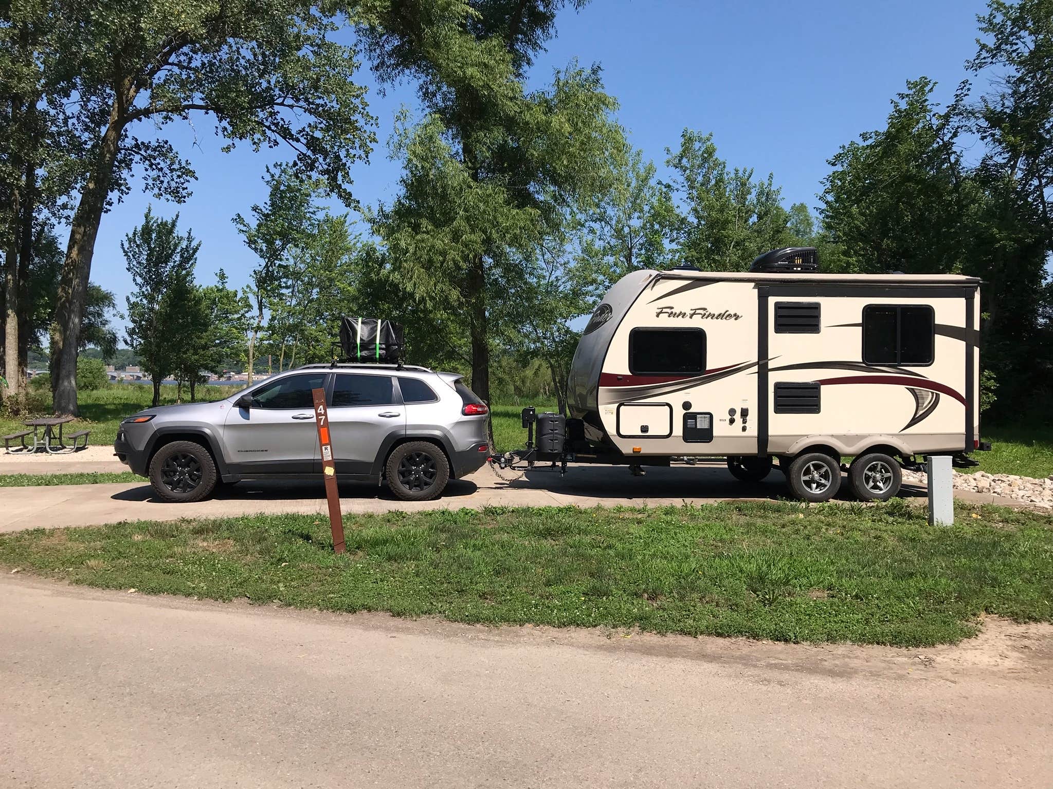 Bobbi Jo K.'s photo of rv camping at Fishermans Corner - Mississippi River near West Liberty, IA