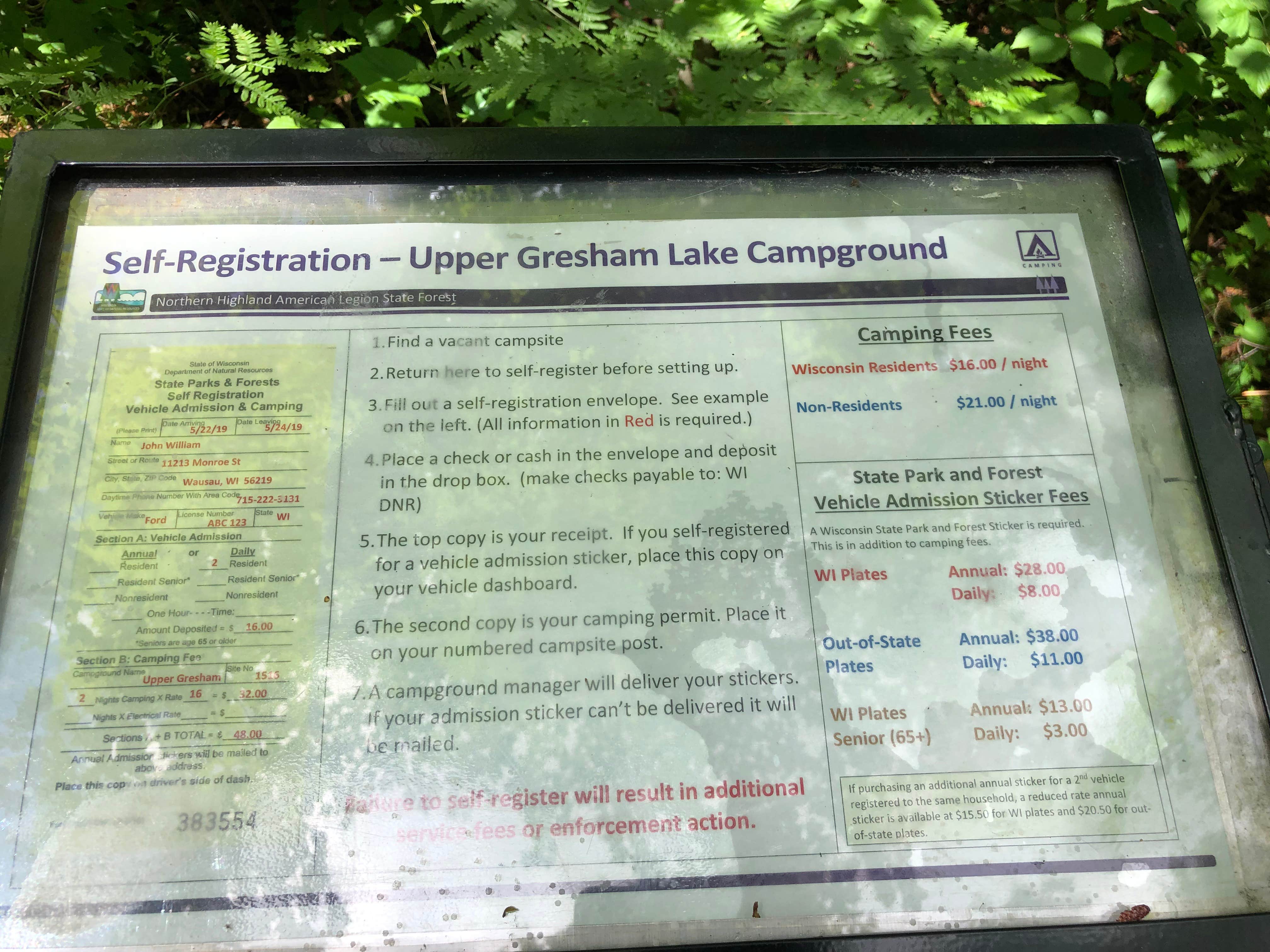 Camper submitted image from Upper Gresham Lake Campground — Northern Highland State Forest - 4