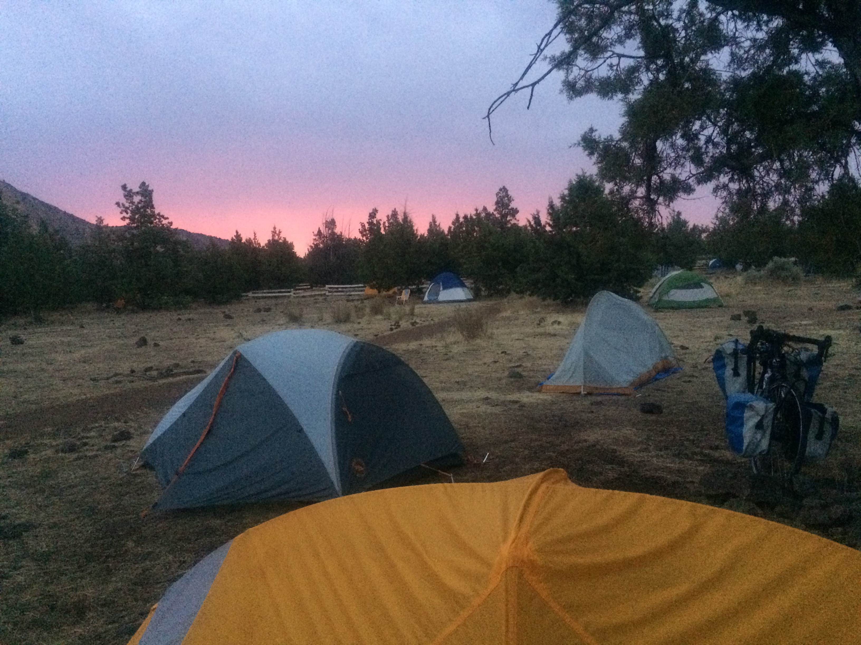 Michael's photo of tent camping at Smith Rock State Park Campground near Powell Butte, OR