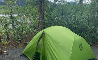Trevor H.'s photo of tent camping at Exit Glacier Campground — Kenai Fjords National Park near Cooper Landing, AK