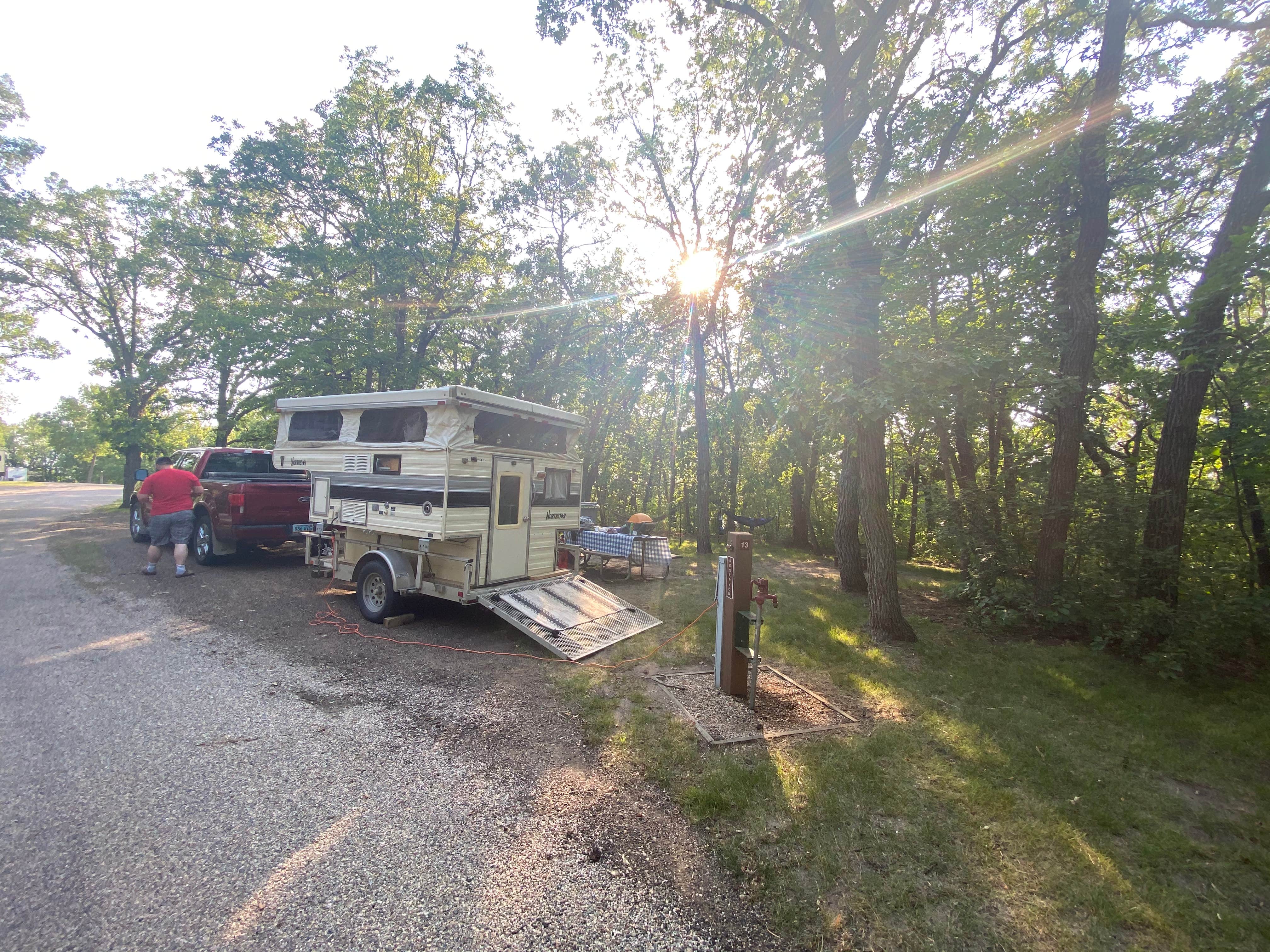 carrie H.'s photo of rv camping at Icelandic State Park Campground near Grafton, ND