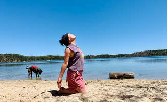 Amy B.'s photo of camping with pets at Nickerson State Park Campground near Truro, MA