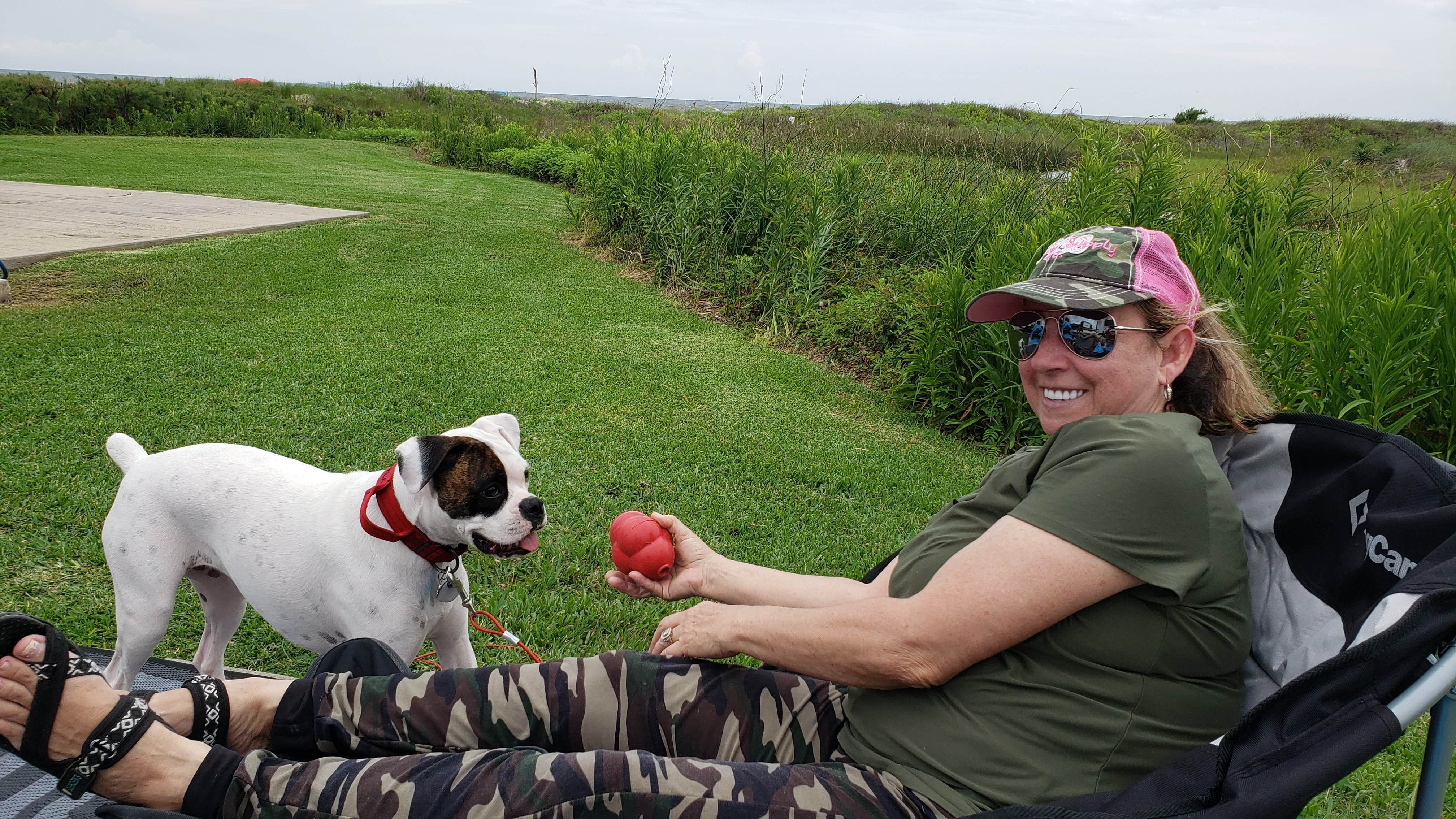 Paul's photo of camping with pets at The Breeze Beachfront Resort near Matagorda, TX