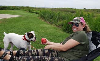 Paul's photo of camping with pets at The Breeze Beachfront Resort near Galveston, TX