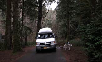 Kathy B.'s photo of camping with pets at Beverly Beach State Park Campground near Depoe Bay, OR