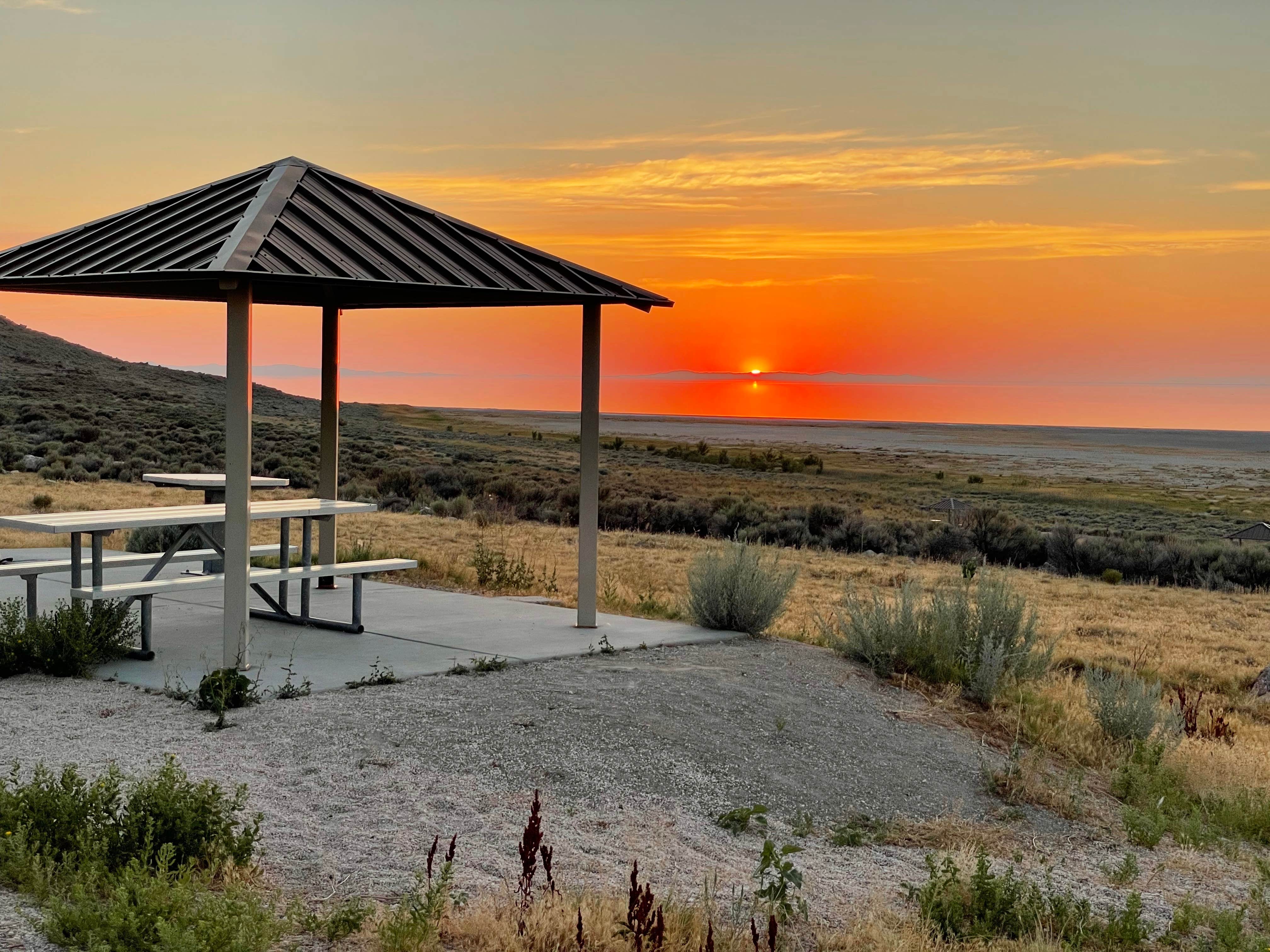 Camper submitted image from Bridger Bay - Antelope Island State Park - 1