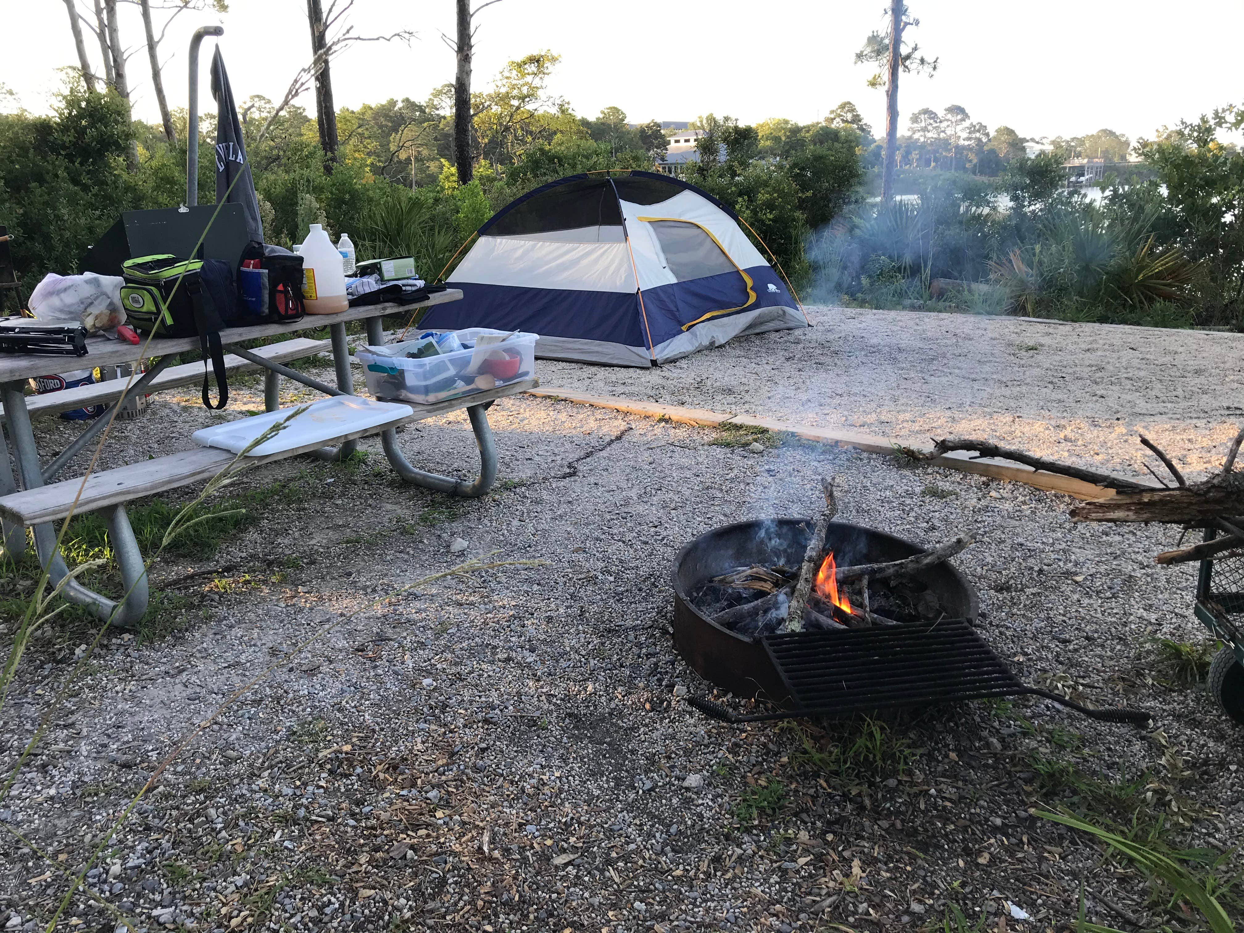 Dale W.'s photo of tent camping at Eastern Lake Campground 2 — Point Washington State Forest near Navarre, FL