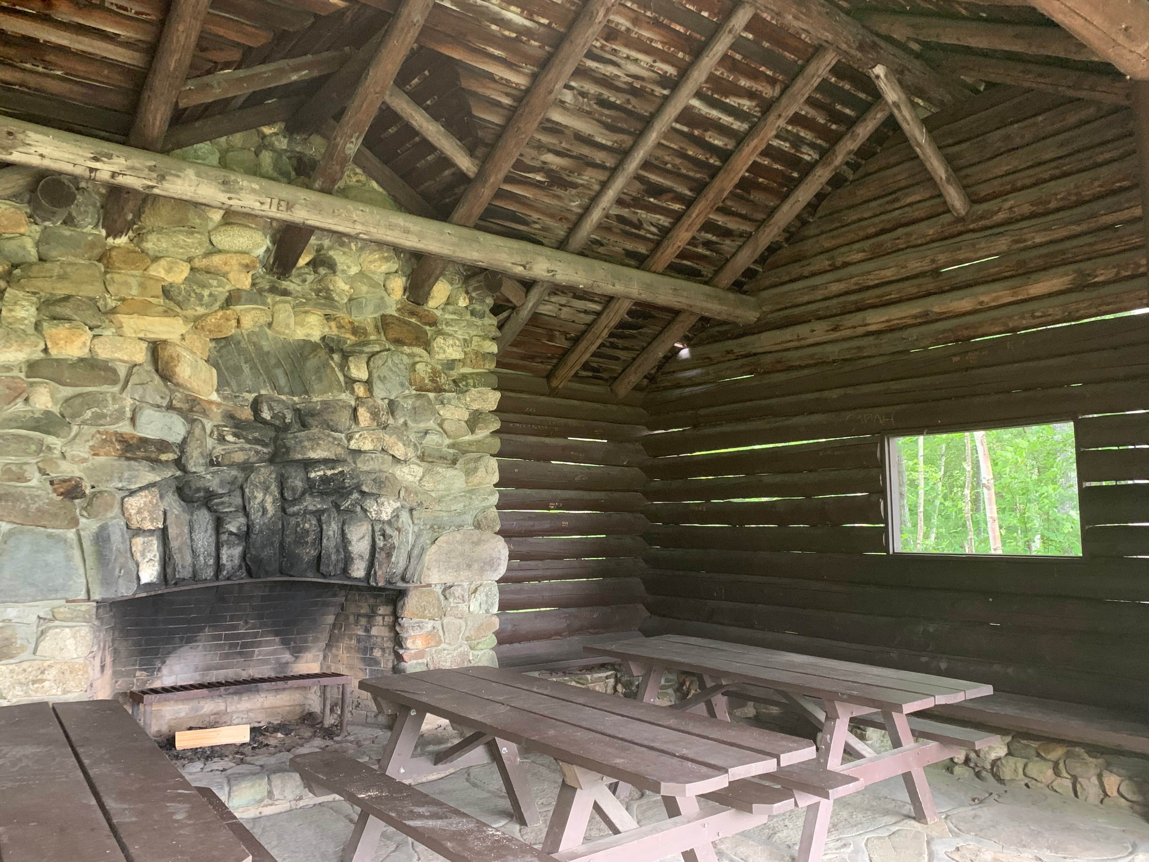 Roger F.'s photo of glamping accommodations at Mount Blue State Park Campground near Farmington, ME
