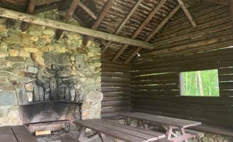 Roger F.'s photo of glamping accommodations at Mount Blue State Park Campground near Carrabassett Valley, ME