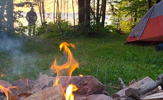 Amy G.'s photo of tent camping at Point Detour Wilderness Campground near Bayfield, WI