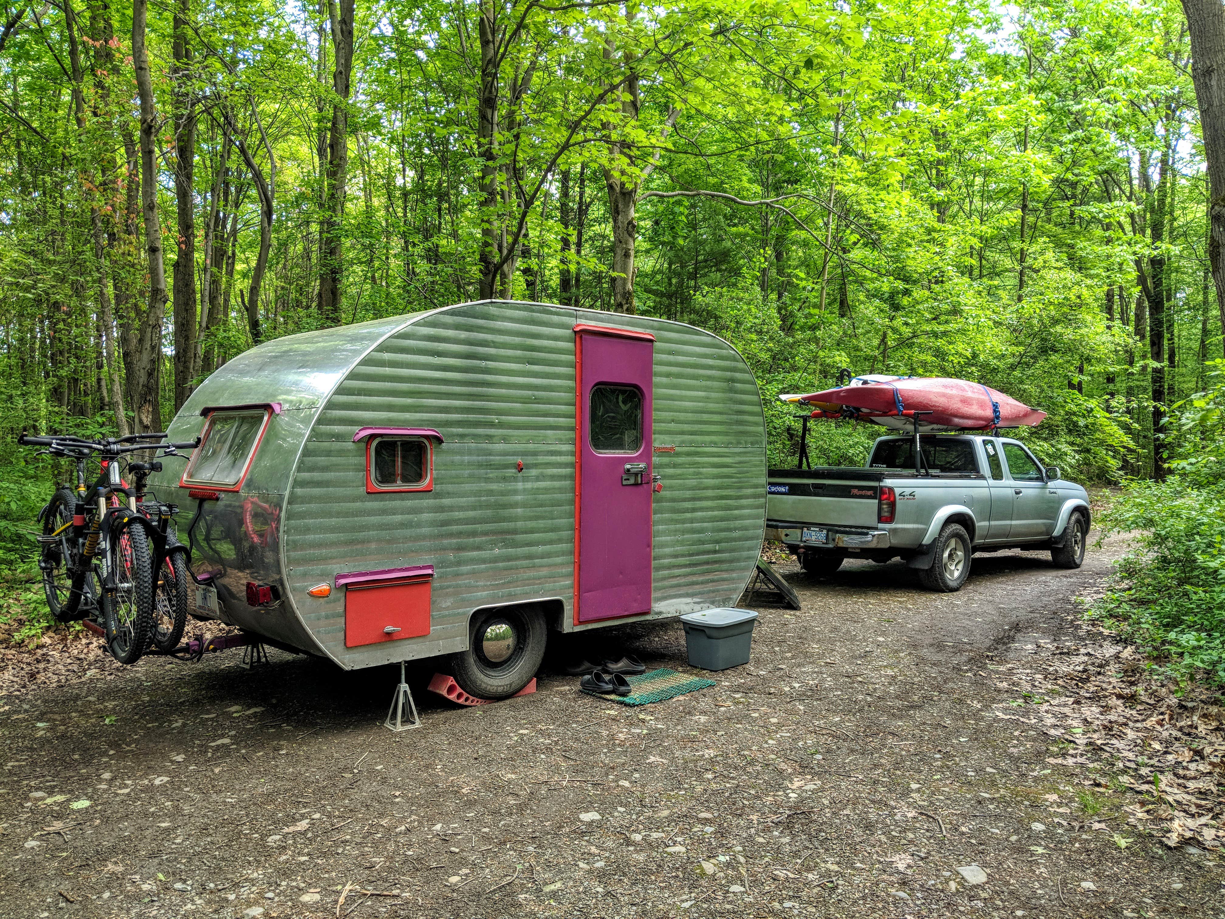 Shari  G.'s photo of rv camping at Blueberry Patch Campground — Green Mountain & Finger Lakes National Forests near Geneva, NY