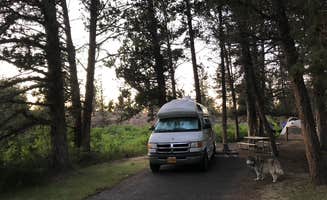 Kathy B.'s photo of camping with pets at Tumalo State Park Campground near Deschutes & Ochoco National Forests & Crooked River National Grassland