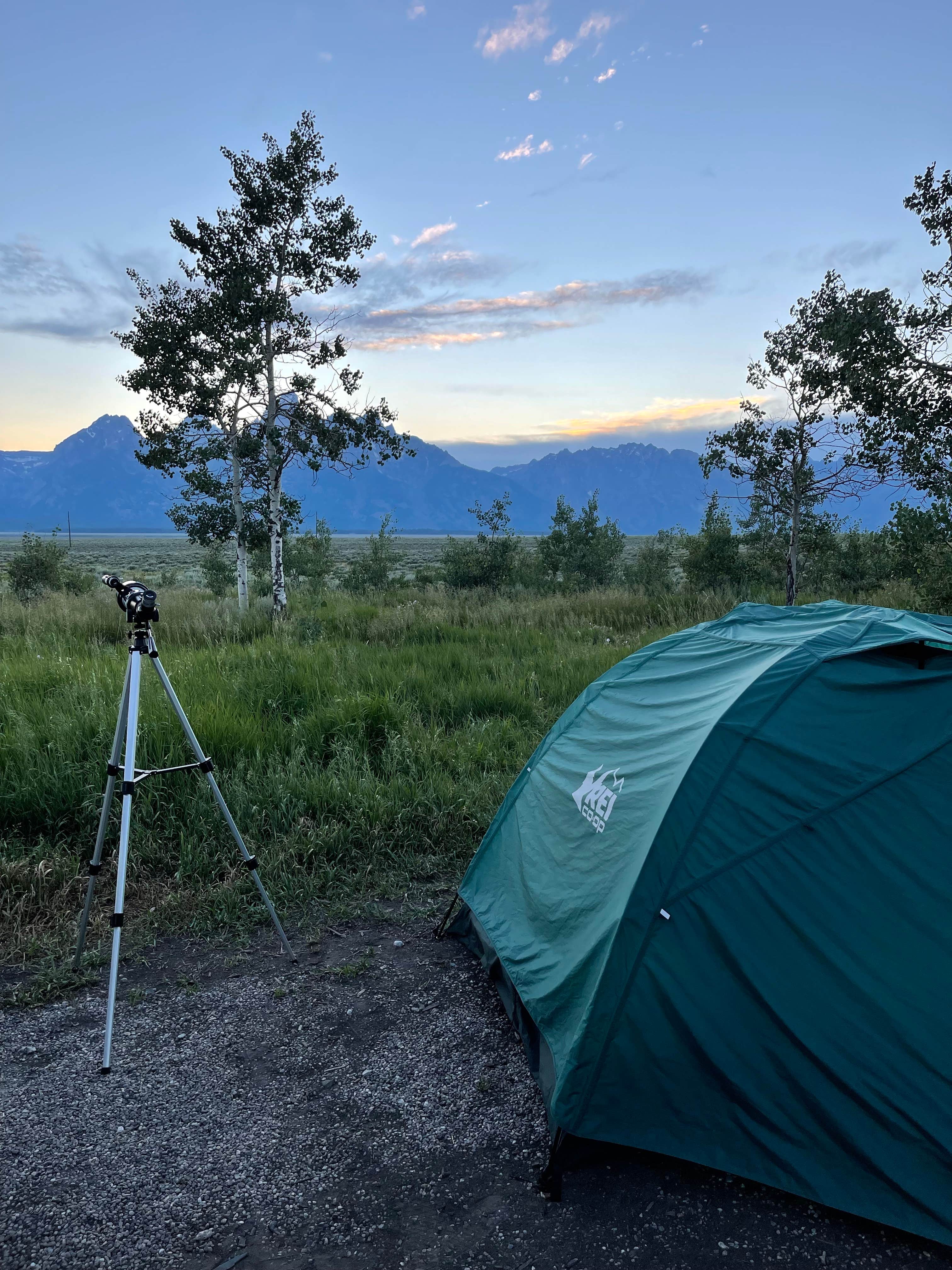 Camping near Gros Ventre Campground — Grand Teton National Park: Shadow Mountain/Ditch Creek Area, Kelly, Wyoming