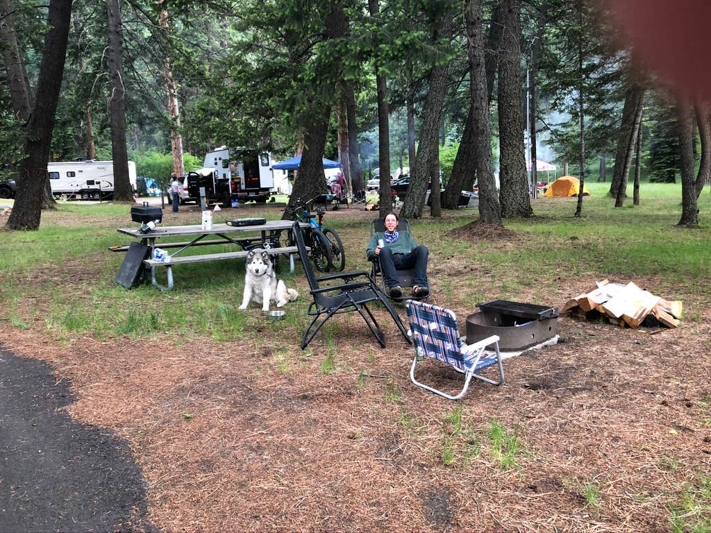 Kathy B.'s photo of camping with pets at Wallowa Lake State Park Campground near Imnaha, OR